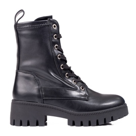 Diamantique Klasszikus fűzős trapperek fekete