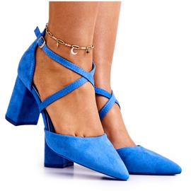 PS1 Női Pumpák Sarkán Spitz Blue Future kék