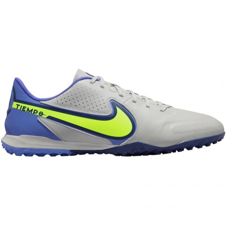 Nike Tiempo Legend 9 Academy Tf M DA1191 075 futballcipő szürke a szürke árnyalatai