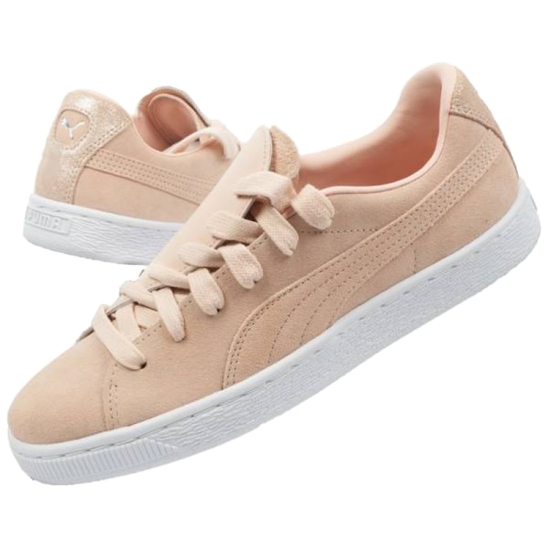 Puma velúr crush matt cipő 370194 01 rózsaszín