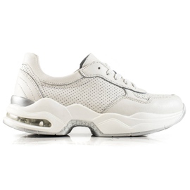 Goodin Áttört bőr cipők fehér