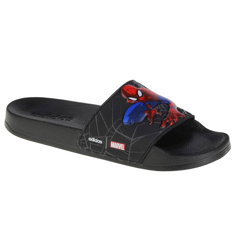 Adidas Adilette Shower Slides Spiderman Jr FZ1716 papucs fekete