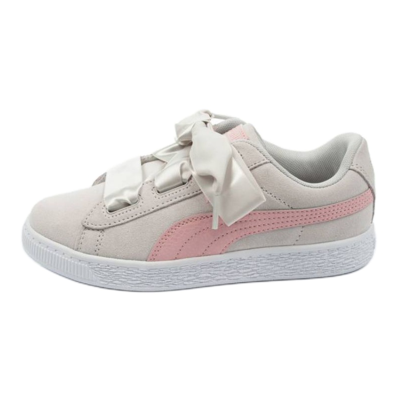 Puma Suede Heart Circles Jr 370569 01 cipő rózsaszín szürke Puma Suede Heart Circles Jr 370569 01 cipő rózsaszín szürke