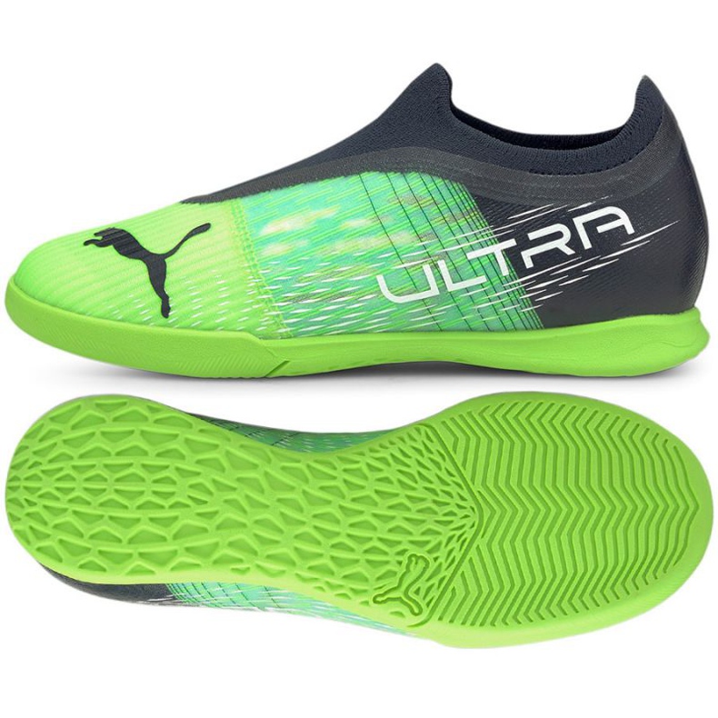 Puma Ultra 3.3 It Jr 106591 04 futballcipő sokszínű zöld