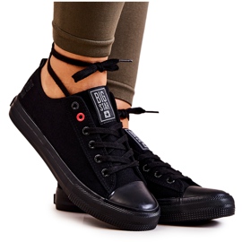 Fekete alacsony tornacipő Big Star JJ274003