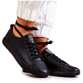 Bőr tornacipő Big Star JJ274312 Fekete