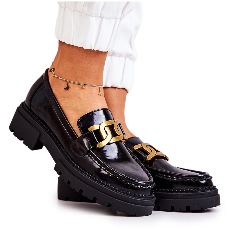 PL5 Lakkozott naplopók La.Fi Dekorációval Fekete Laurene