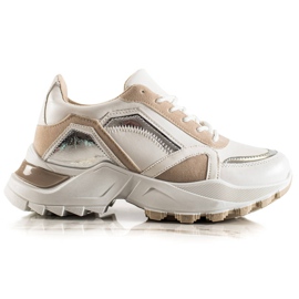 TRENDI Stílusos cipők fehér sokszínű