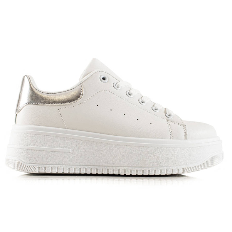 Fashion Divatos cipők a platformon fehér