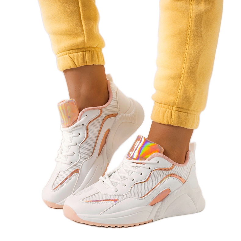 Ingram fehér holografikus tornacipő