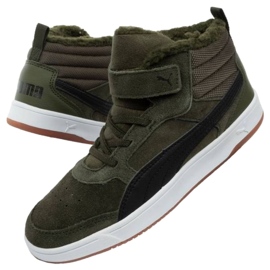 Puma Rebound Street Sd Fur Ps 367869 02 cipő zöld