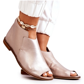 Sarkú bőrcsizma Laura Messi Gold 2324 aranysárga Sarkú bőrcsizma Laura Messi Gold 2324 aranysárga