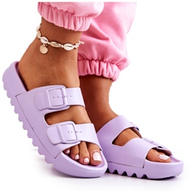 PS1 Gumi papucs a Lila Westie Platformon