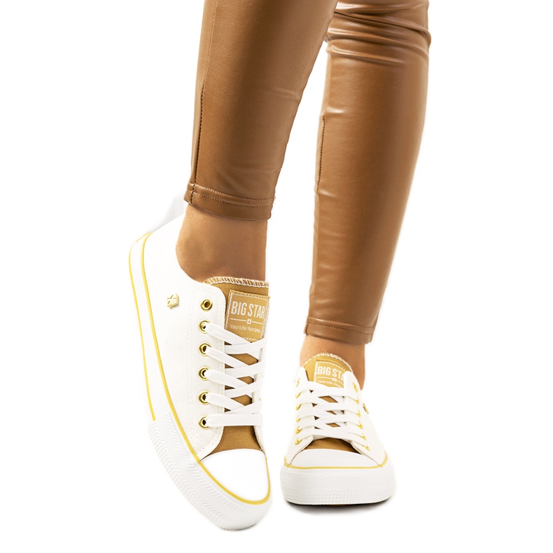 White Big Star női tornacipő HH274458 bézs fehér