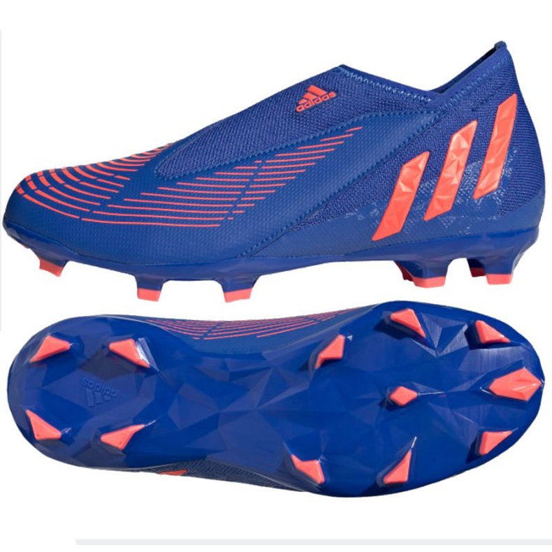 Adidas Predator Edge.3 Ll Fg Jr GW2359 futballcipő kék kék és sötétkék Adidas Predator Edge.3 Ll Fg Jr GW2359 futballcipő kék kék és sötétkék