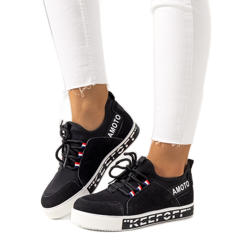 Black Burges női tornacipő fekete