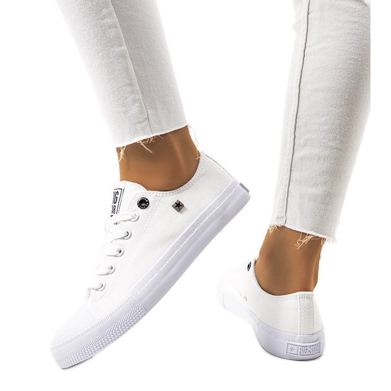 Női fehér tornacipő Big Star AA274010