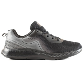 TRENDI Könnyű sportcipő fekete szürke