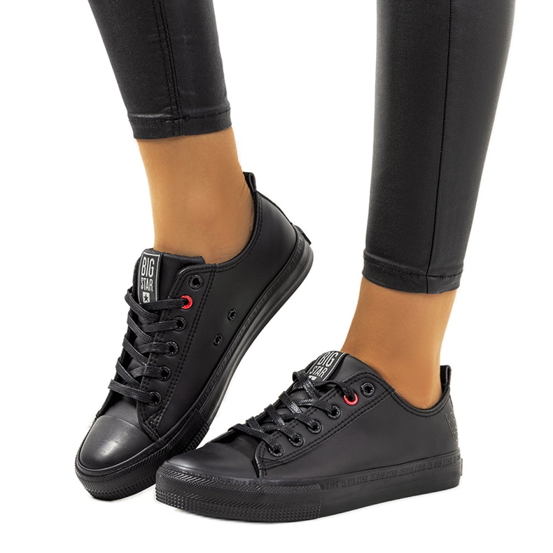 Női fekete tornacipő Big Star JJ274006