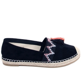 Boho espadrillák Birna Black rojtokkal fekete Boho espadrillák Birna Black rojtokkal fekete