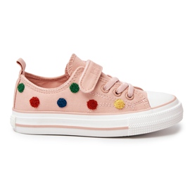 Gyermek tornacipő tépőzárral Big Star JJ374054 Pink rózsaszín Gyermek tornacipő tépőzárral Big Star JJ374054 Pink rózsaszín