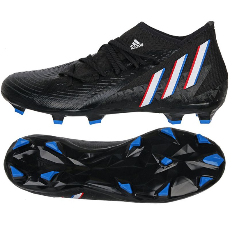 Adidas Predator Edge.3 Fg M GV9856 futballcipő fekete fekete Adidas Predator Edge.3 Fg M GV9856 futballcipő fekete fekete