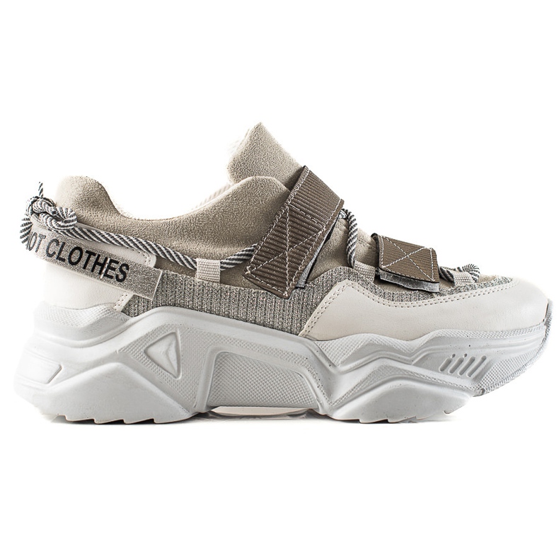 TRENDI Tépőzáras cipők szürke