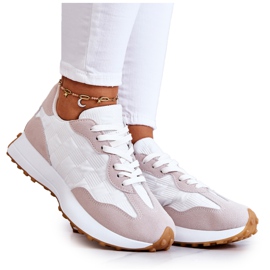 FJ1 Klasszikus sportcipő, megkötött fehér és bézs Patrice FJ1 Klasszikus sportcipő, megkötött fehér és bézs Patrice