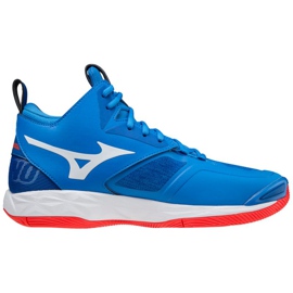 Mizuno Wave Momentum 2 Mid M V1GA211724 röplabda cipő kék kék Mizuno Wave Momentum 2 Mid M V1GA211724 röplabda cipő kék kék