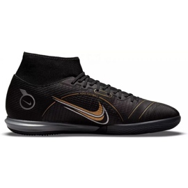 Nike Mercurial Superfly 8 Academy Ic M DJ2875 007 futballcipő fekete fekete