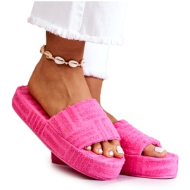 FJ1 Papucs A Pink Lilly Platformon rózsaszín