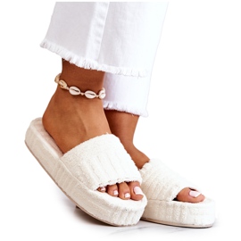 FJ1 Papucs Papucs Világos bézs Lilly Platformon FJ1 Papucs Papucs Világos bézs Lilly Platformon