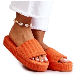 FJ1 Papucs Az Orange Lilly Platformon narancs