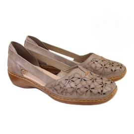 Áttört cipő W Rieker 41356 bézs Áttört cipő W Rieker 41356 bézs