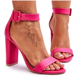 FB2 Georgina Rózsaszín Szandál Sarkúban