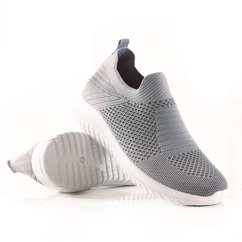 TRENDI Kényelmes csúszós cipők szürke TRENDI Kényelmes csúszós cipők szürke