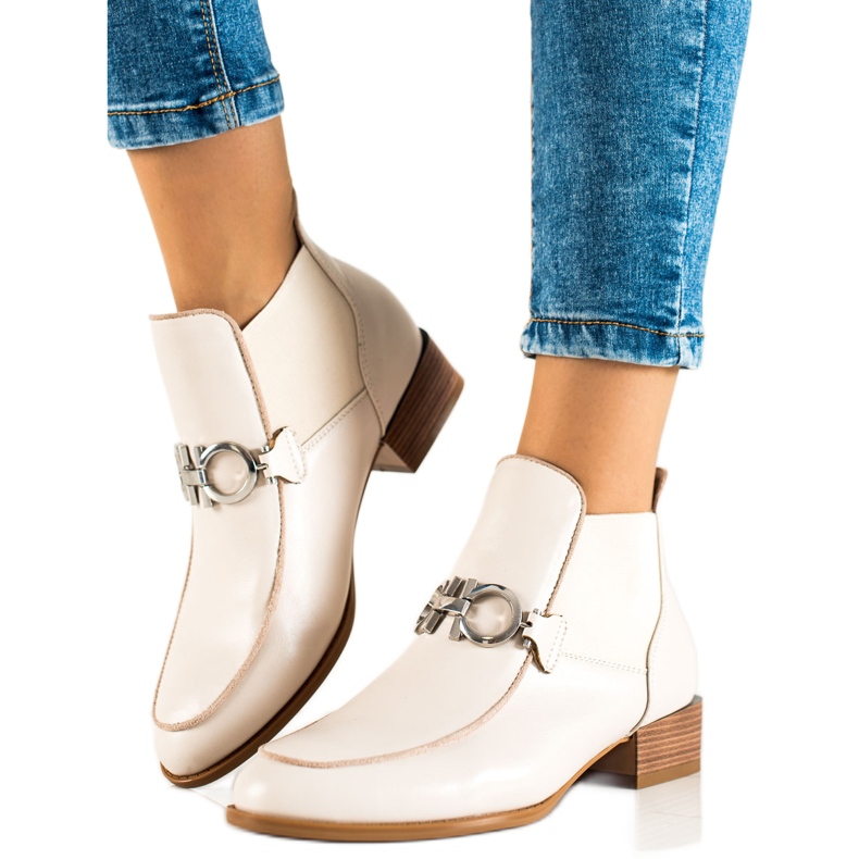 W. Potocki Elegáns Slip-on Potocki csizma bézs