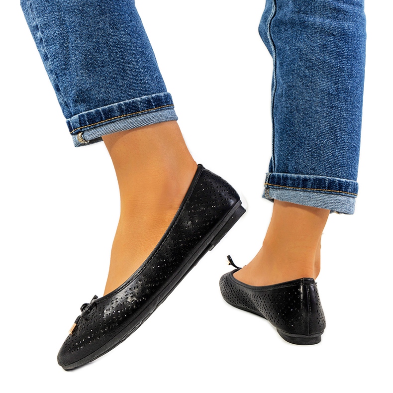 Fekete balerinák áttört Negrete mintával