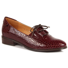 Lakkozott cipő W.POTOCKI W WOL47B barna sokszínű Lakkozott cipő W.POTOCKI W WOL47B barna sokszínű