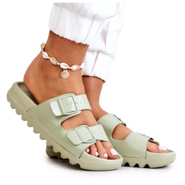 PS1 Gumi papucsok a Westie zöld platformon