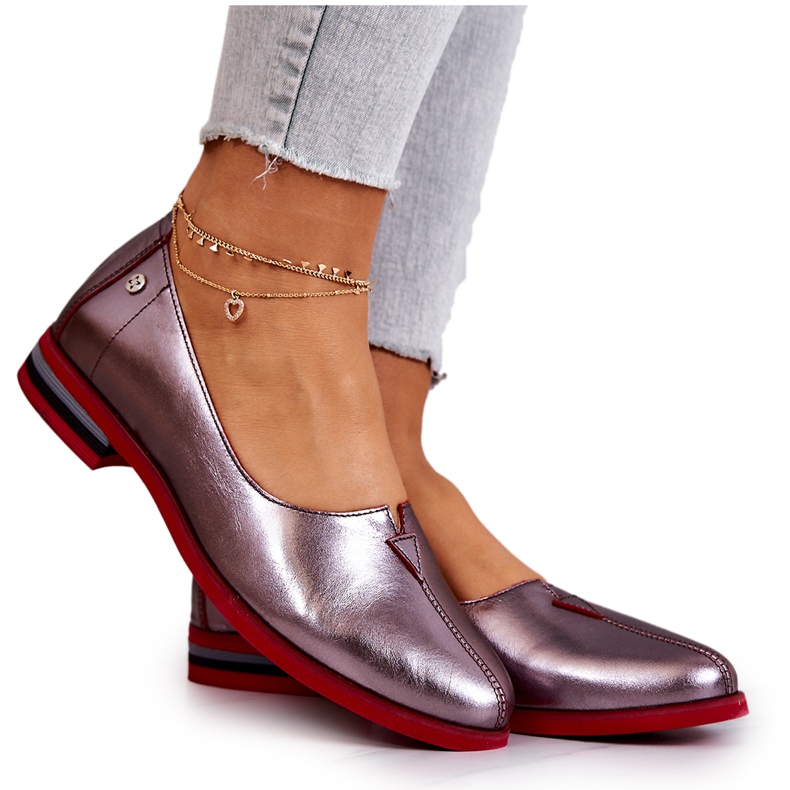 Bőr cipő Maciejka Silver 05035-42 sokszínű ezüst