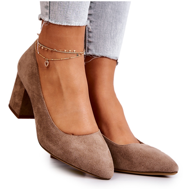 Velúr szivattyúk Sergio Leone PB411 bézs barna