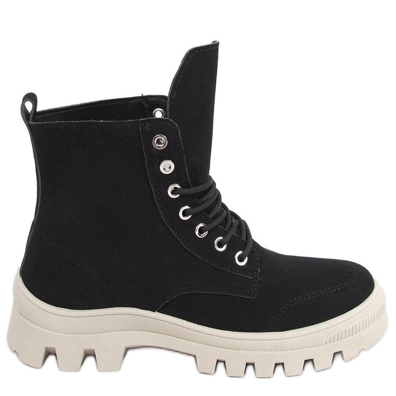 Mariko Black bokáig érő trekking tornacipő fekete