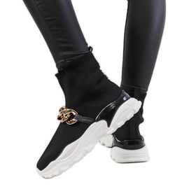 Hurtado fekete magas tornacipő