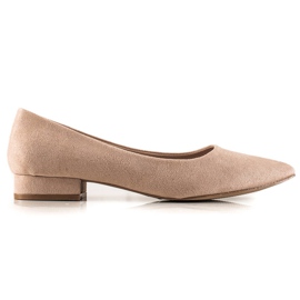 Goodin Kényelmes hegyes orrú pumpák barna Goodin Kényelmes hegyes orrú pumpák barna