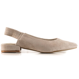 Goodin Klasszikus szivattyúk nyitott sarokkal bézs Goodin Klasszikus szivattyúk nyitott sarokkal bézs