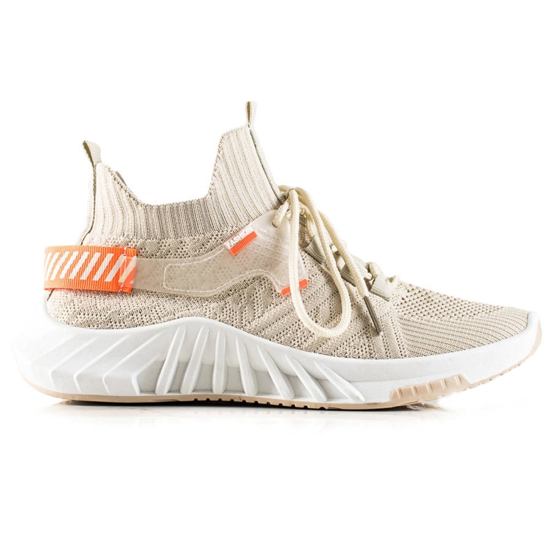 Weide Divatos textil tornacipő bézs Weide Divatos textil tornacipő bézs