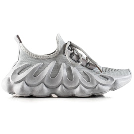 TRENDI Szürke divatos tornacipő