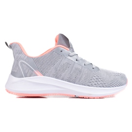 TRENDI Textil sportcipő szürke