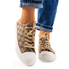 Sheila női bézs színű tornacipő barna Sheila női bézs színű tornacipő barna